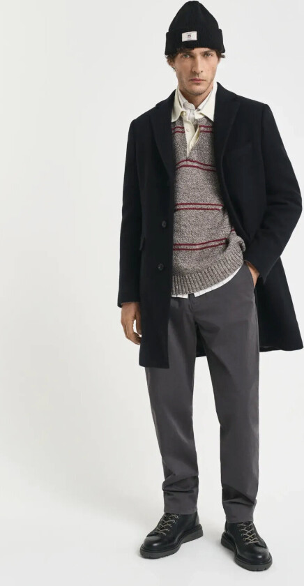 Regular Twill Chinos - Grey - 32 x 34