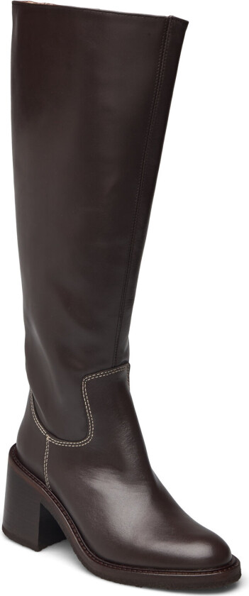 Boots - Block Heel - Brown - 37 x 24.50