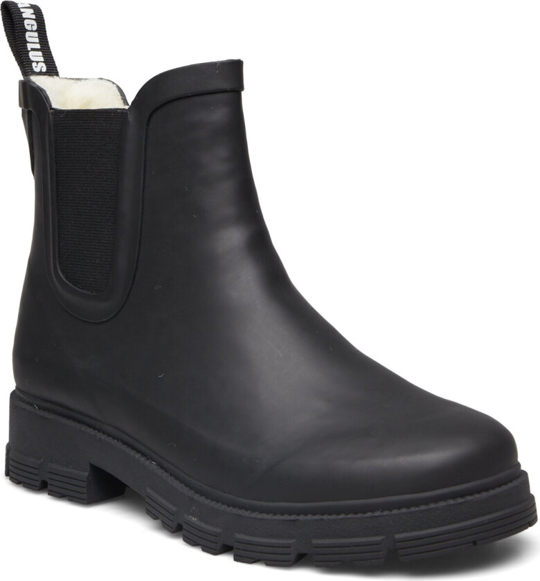 Rain Boots - Low With Elastic - Black - 36