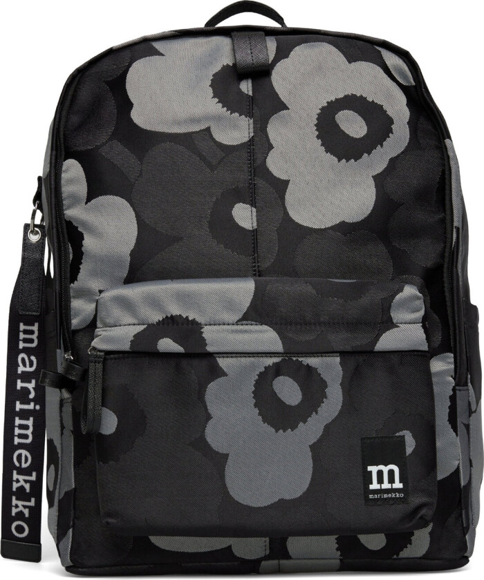 Zip Top Backpack Unikko - Black - ONE SIZE