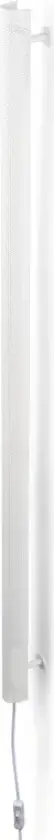 Radent vegglampe, hvit, høyde 135 cm, G13