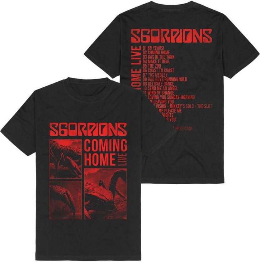 T-skjorte - Coming Home Live - S til 3XL - Herrer - svart