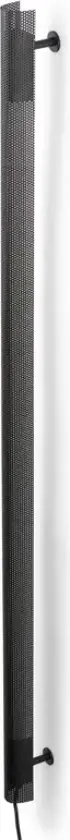 Radent vegglampe, svart, høyde 135 cm, G13