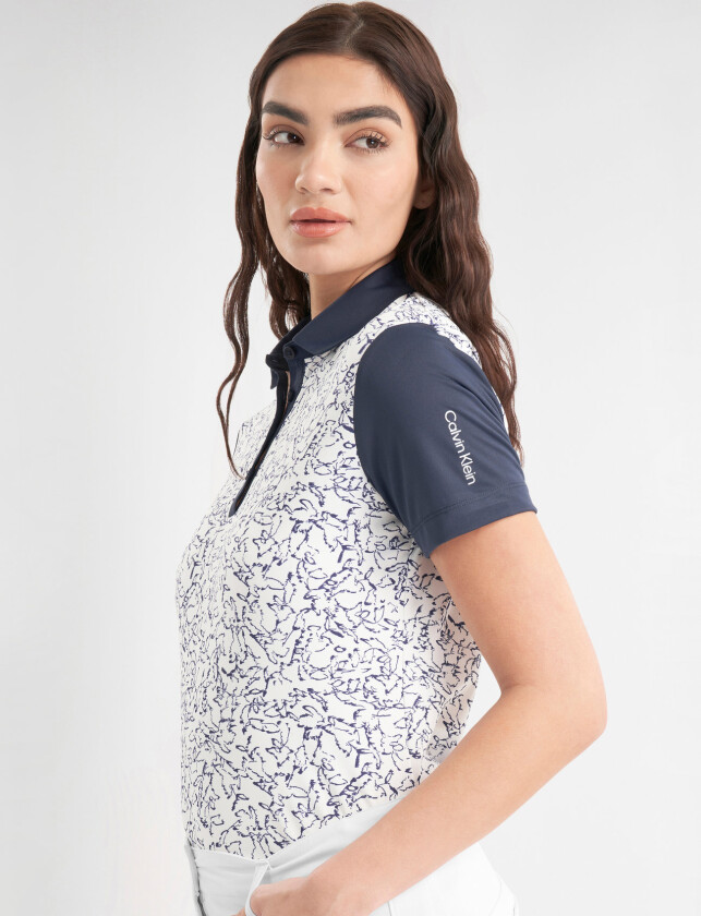 Harmony Printed S/S Shirt - White - XS