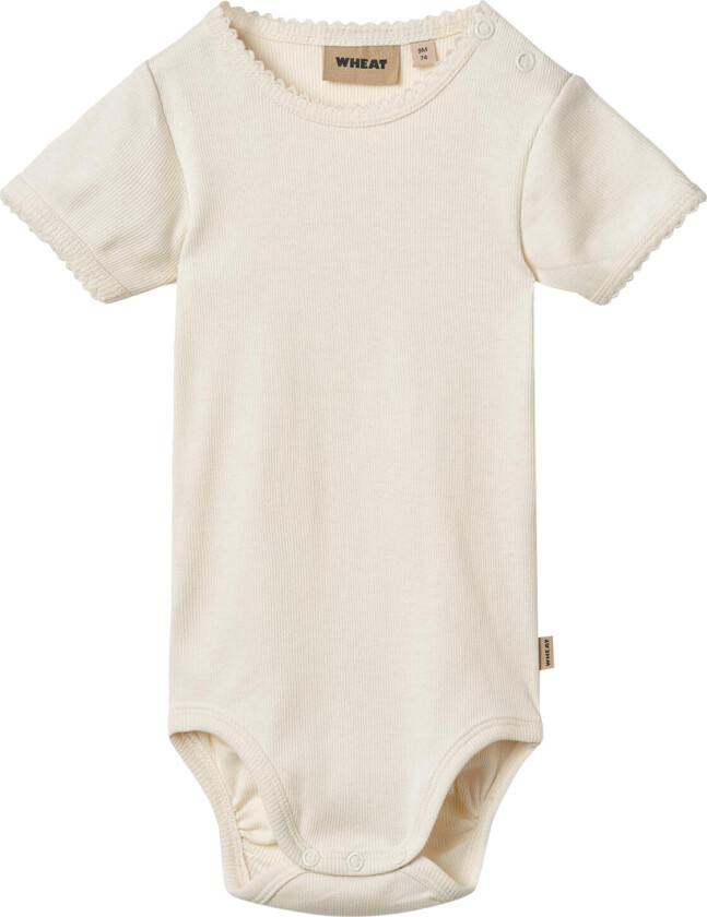 Rib Body S/S Lace Elisa - Cream - 68