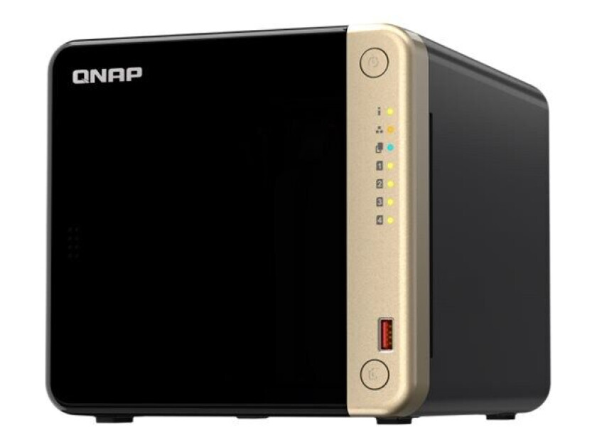 Qnap TS-464 NAS Tower Ethernet/bredbåndsforbindelse Sort N5095