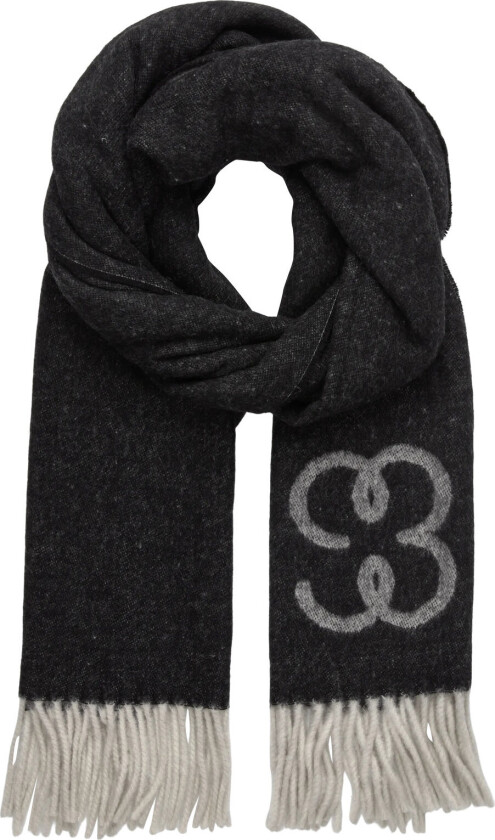 Monogram Scarf - Grey - ONE SIZE
