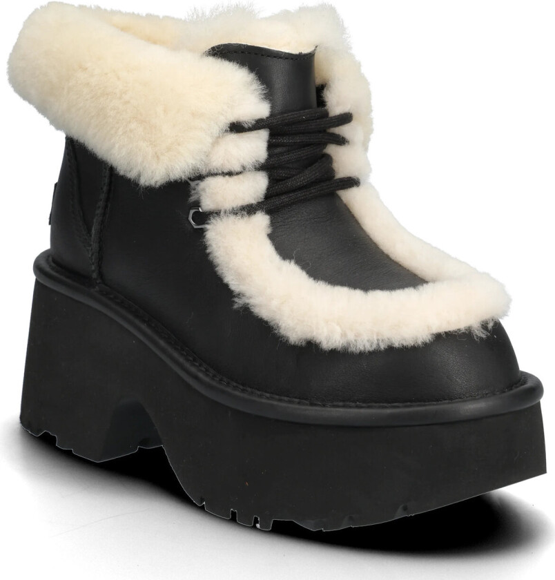 W New Heights Lace Up Lthr - Black - 42.5