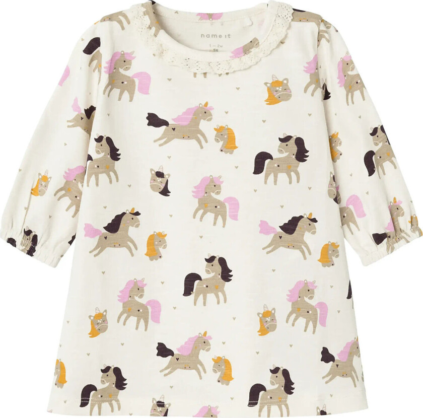 Nbfleni Ls Dress - Beige - 50