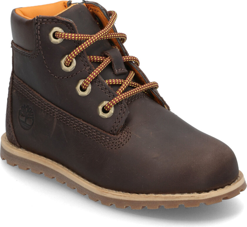 Mid Lace Up With Zip Boot - Brown - 30