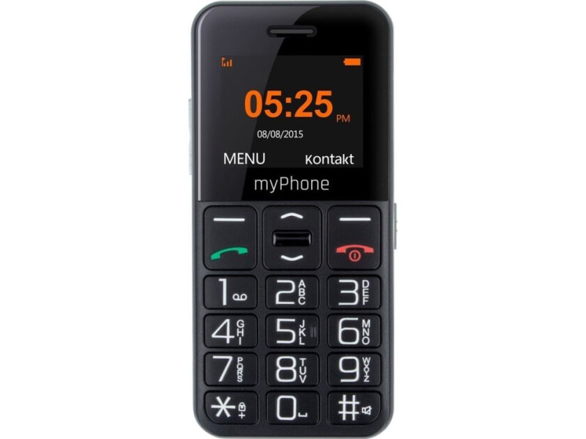 Halo Easy, Bar/Sperre, Enkelt SIM, 4,32 cm (1.7"), 0,3 MP, 1000 mAh, Sort, Grå