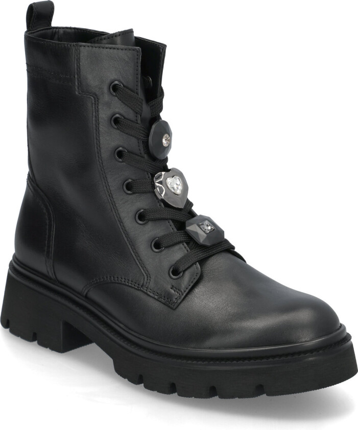 Laced Ankle Boot - Black - 40