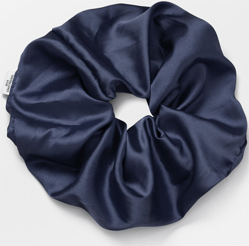 Luster Scrunchie - Navy - ONE SIZE