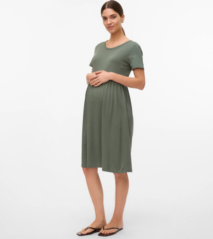 Mlmia Ss Jrs Abk Skater Dress Noos - Green - S