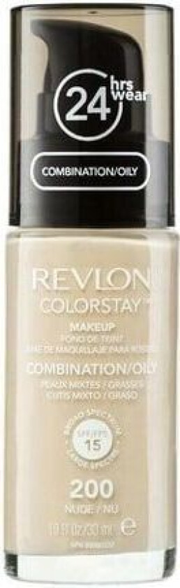 REVLON Colorstay Foundation for Combination/Oily Skin, Nude (Packaging May Vary)