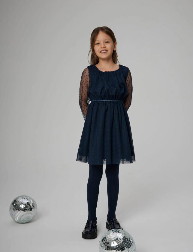 Nkfvabos Ls Dress Noos - Navy - 158