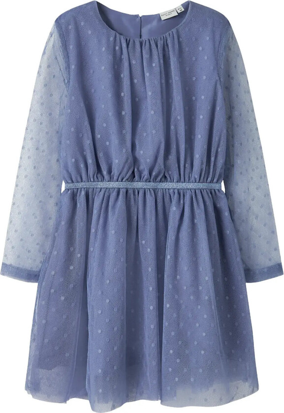 Nkfvabos Ls Dress Noos - Blue - 158