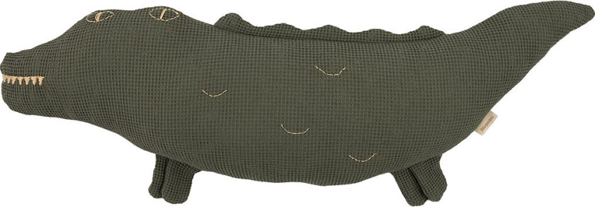 Wabi Sabi Crocodile Cushion 72X22X10 - Khaki green - ONE SIZE