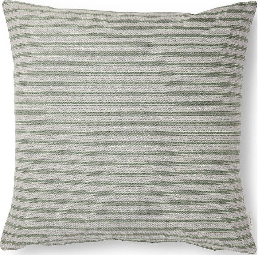 Outdoor Fine Stripe Cushion - Green - 45X45CM