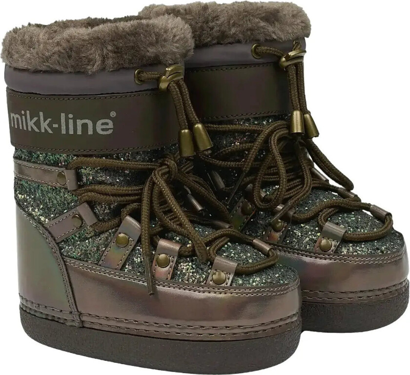 Snow Boot Glitter - Green - 23/25