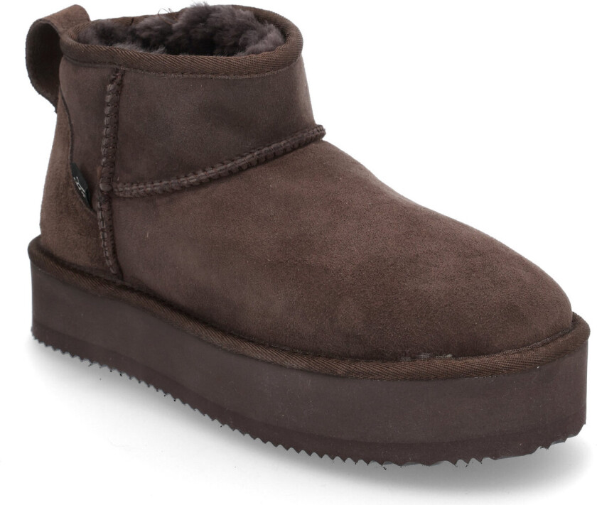 Rhbrisbane Shearling Plateau Boots - Brown - 42
