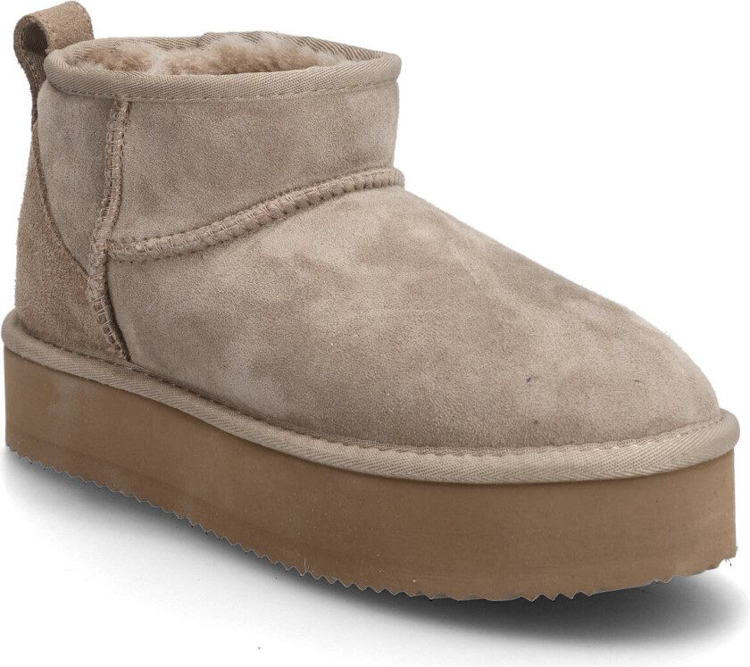 Rhbrisbane Shearling Plateau Boots - Beige - 39