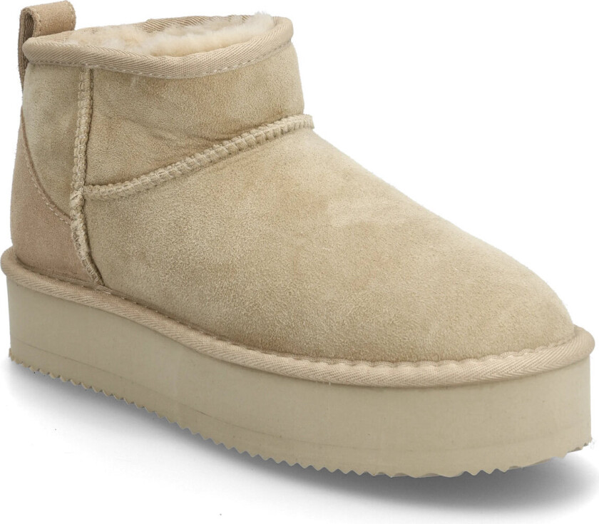 Rhbrisbane Shearling Plateau Boots - Cream - 40