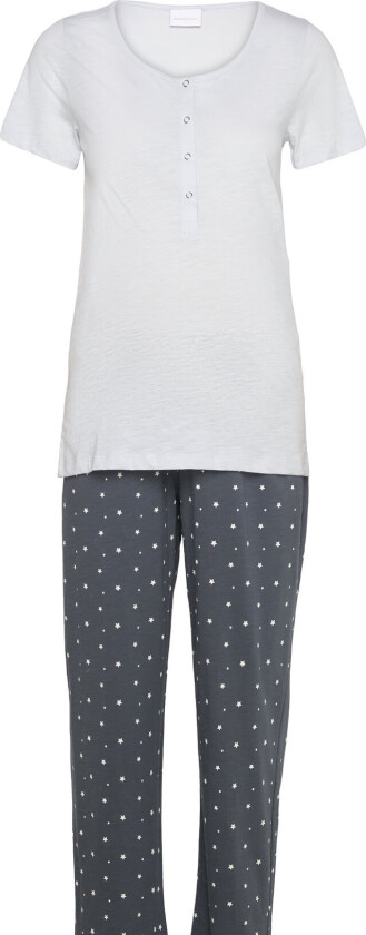 Mlmira Star Ss Jrs Pyjamas 2F A. E. Noos - Grey - XS