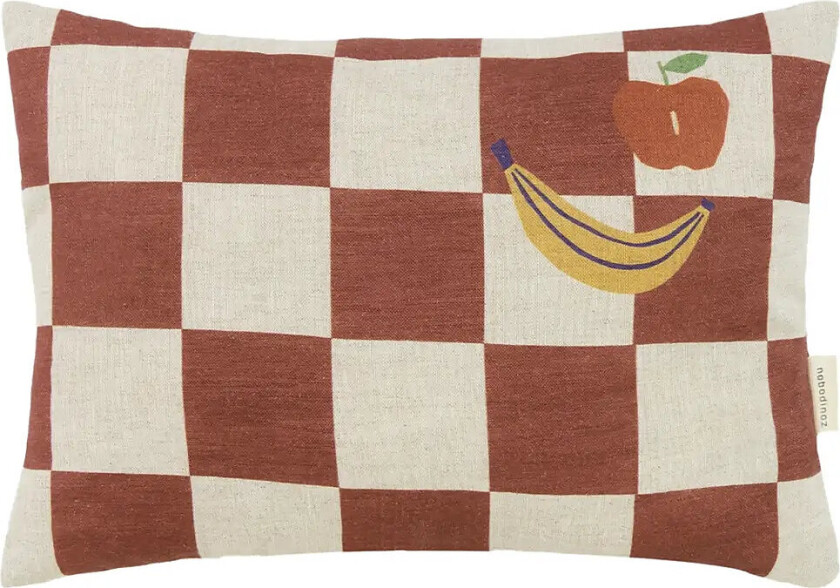 Vibes Rect. Cushion Linen 33X22 S - Brown - ONE SIZE