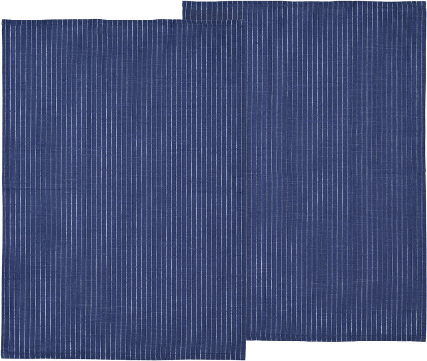 Viskestykke Line 2 Stk - Blue - 50X70CM x 70