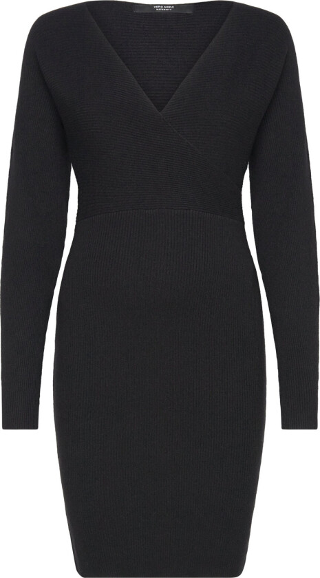 Vmmhollyrem Ls V-Neck Dress Ga Noos - Black - XS