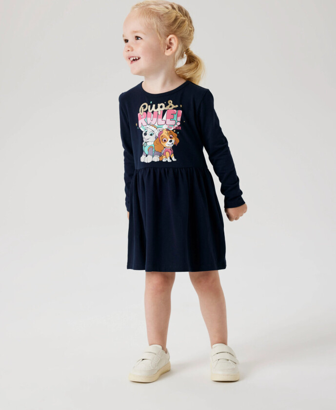 Nmfdyma Pawpatrol Ls Dress Noos Cplg - Navy - 86
