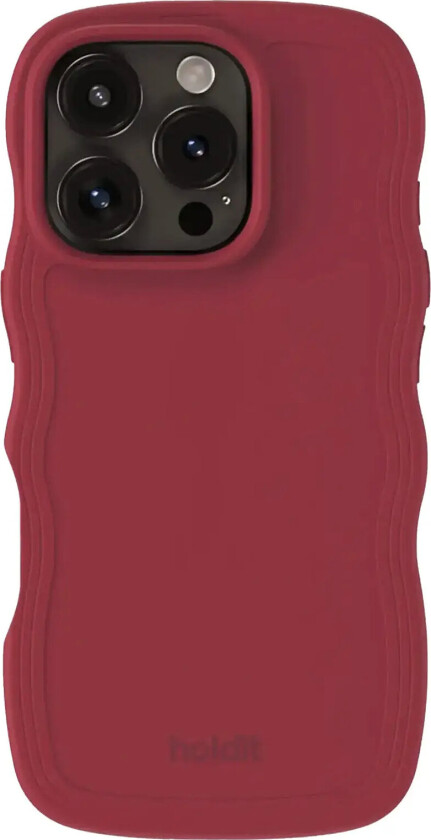 Wavy Case Red Velvet - Burgundy - IPHONE 16PRO MAX