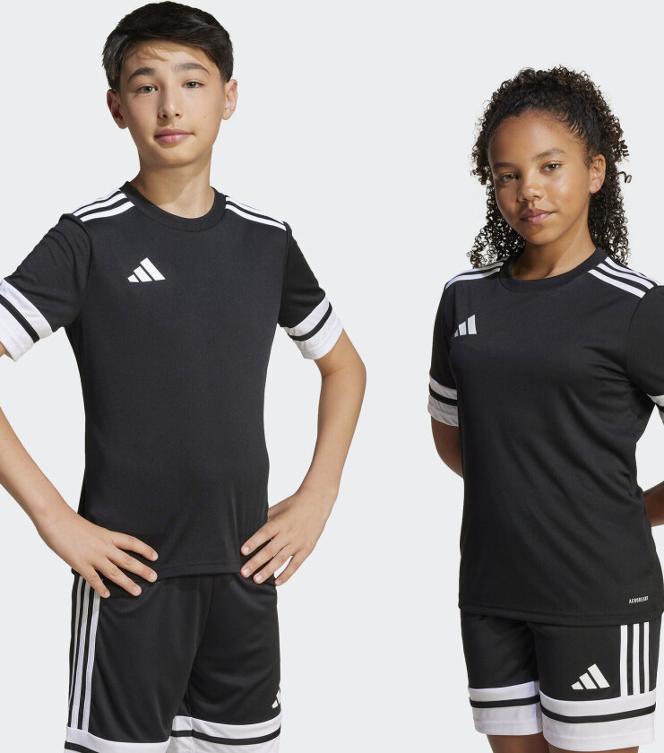 Spillerdrakt Squadra 25 - Svart/hvit Barn, størrelse 176 cm