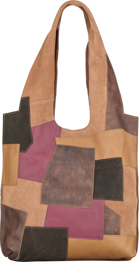 Suede Danita Patch Bag - Brown - ONE SIZE
