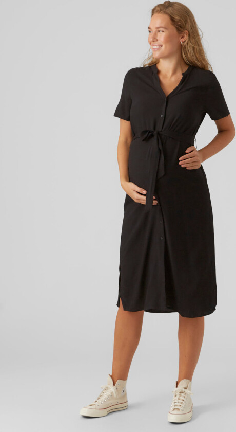 Vmmvica S/S Shirt Dress Ga Noos - Black - XS