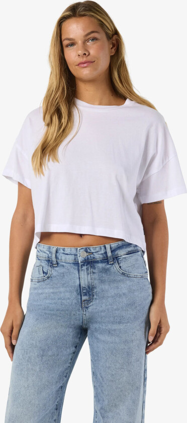 Bilde av Nmalena S/S O-Neck Semicrop Top Fwd Noos - White - L