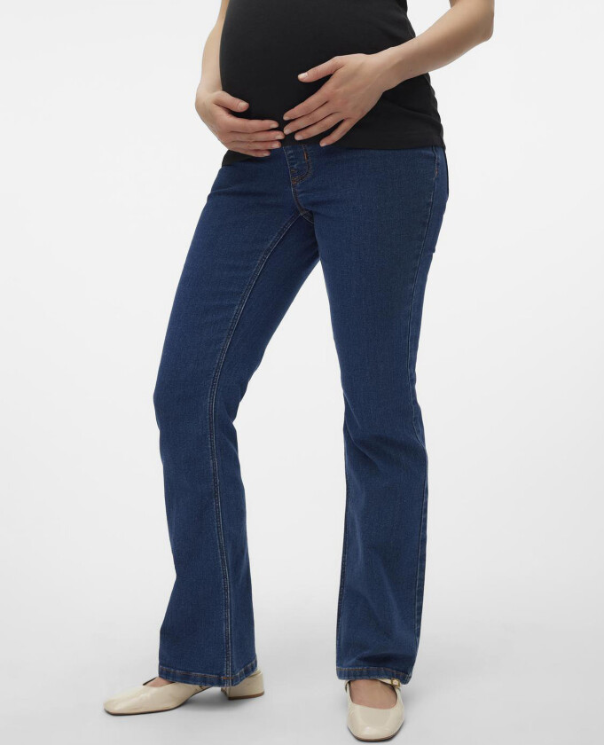 Mlcille Dark Blue Flared Jegging - Blue - S