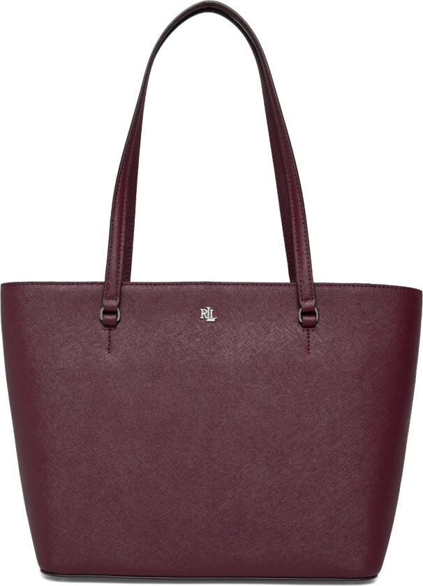 Crosshatch Leather Medium Karly Tote - Burgundy - ONE SIZE