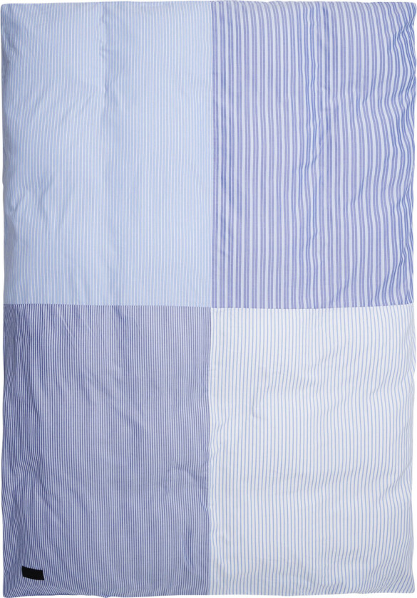 Wall Street Oxford Patchwork Duvet Cover - Blue - 140X 200CM