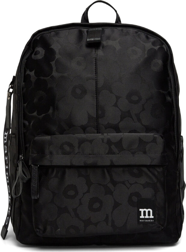 Zip Top Backpack Unikko - Black - ONE SIZE