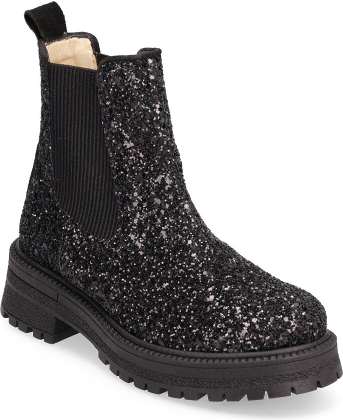 Booties - Flat - With Elastic - Black - 34