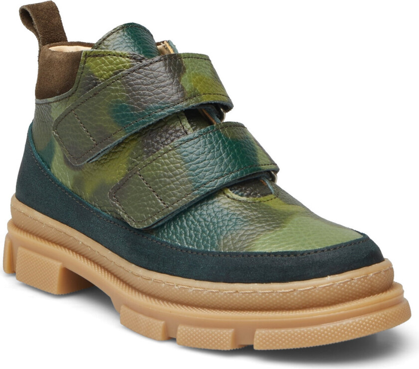Shoes - Flat - With Velcro - Khaki green - 32 x 20.60