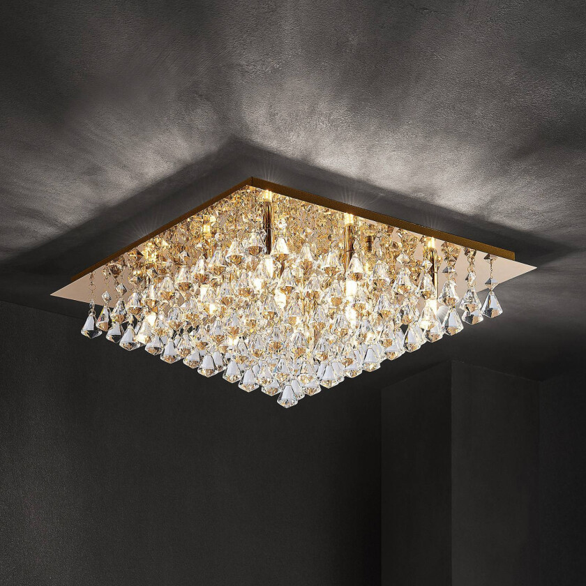 Margit LED-taklampe, kantet, 27 cm