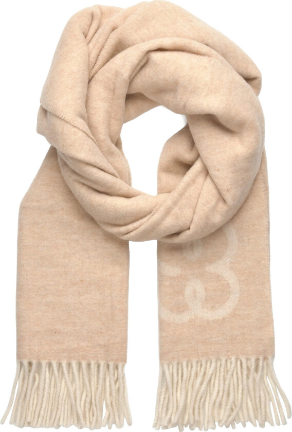 Monogram Scarf - Beige - ONE SIZE