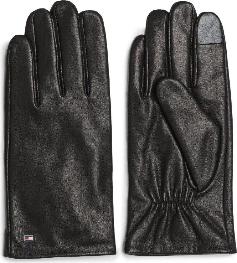 Essential Flag Leather Gloves - Black - L/XL