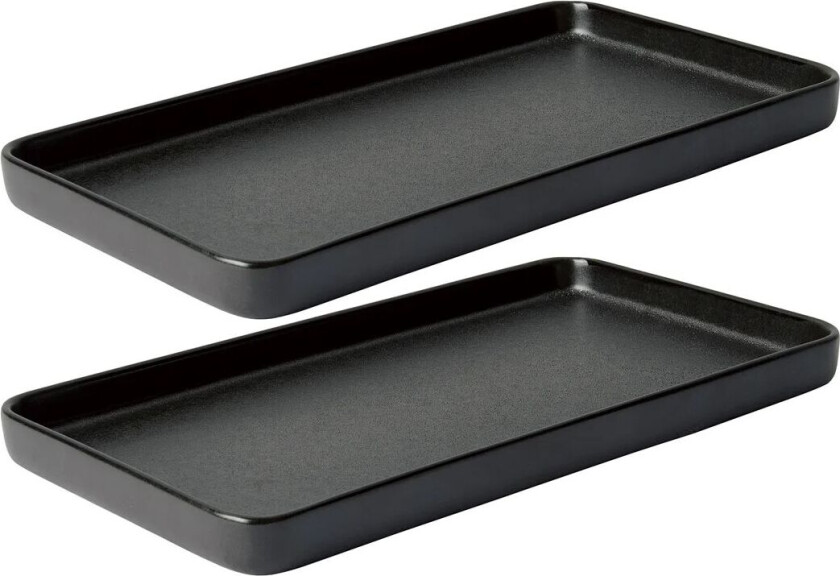 Aida Raw fat 18x34 cm 2-stk. Titanium Black