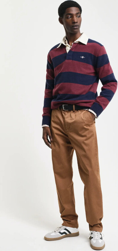 Regular Twill Chinos - Brown - 34 x 32