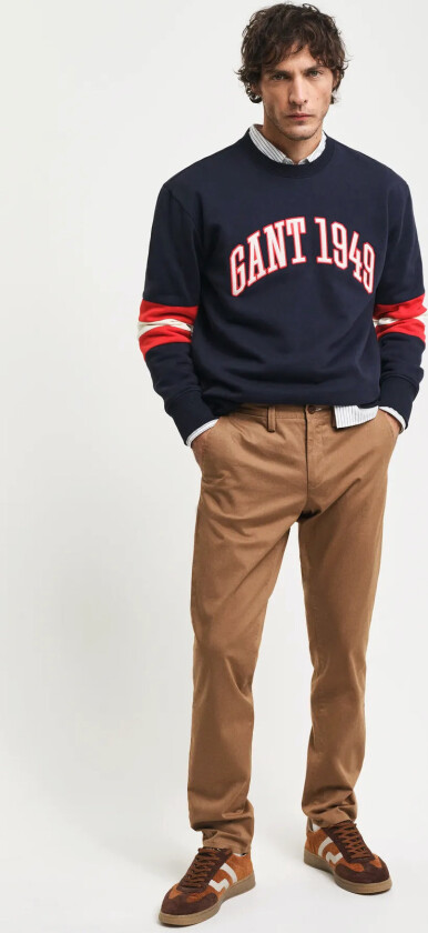 Slim Twill Chinos - Beige - 32 x 32