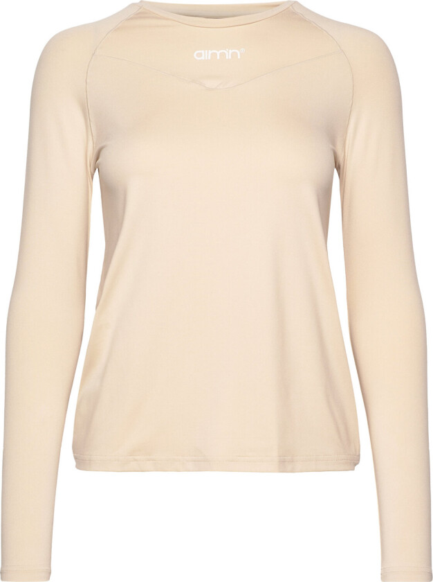 Soft Basic Maternity Long Sleeve - Beige - XS